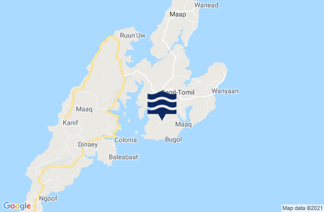 Mapa de mareas Tomil Municipality, Micronesia