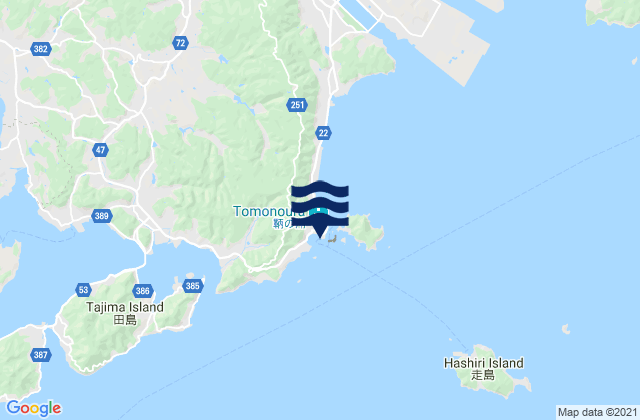 Mapa de mareas Tomochotomo, Japan