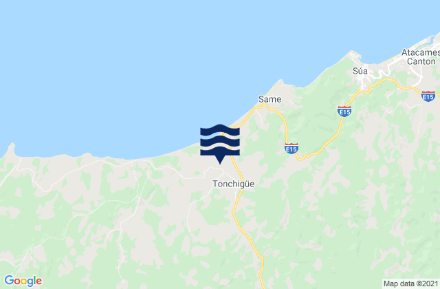Mapa de mareas Tonchigue, Ecuador