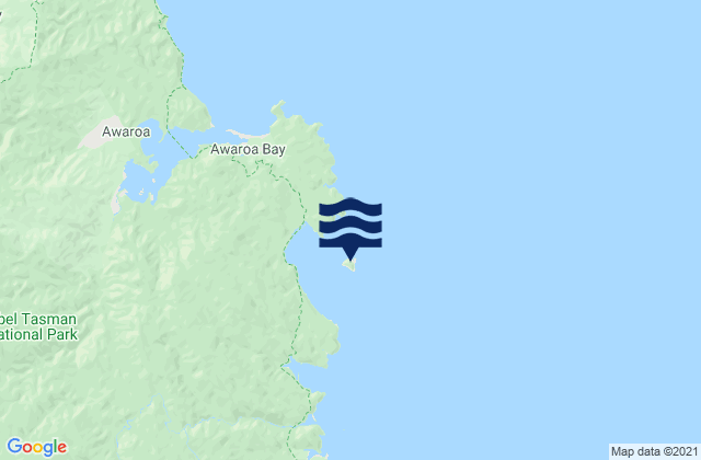 Mapa de mareas Tonga Island Abel Tasman, New Zealand