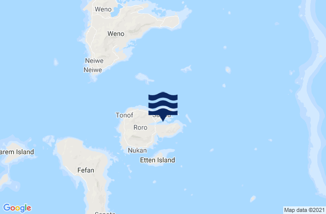 Mapa de mareas Tonoas Municipality, Micronesia
