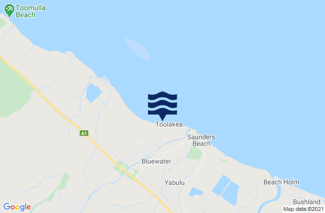 Mapa de mareas Toolakea Beach, Australia