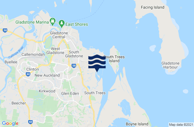 Mapa de mareas Toolooa, Australia