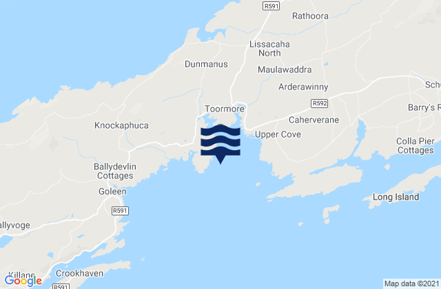 Mapa de mareas Toormore Bay, Ireland