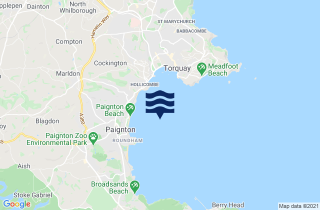 Mapa de mareas Torbay, United Kingdom