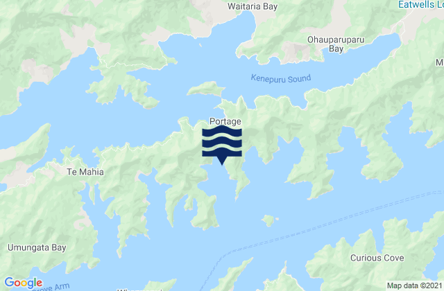 Mapa de mareas Torea Bay, New Zealand