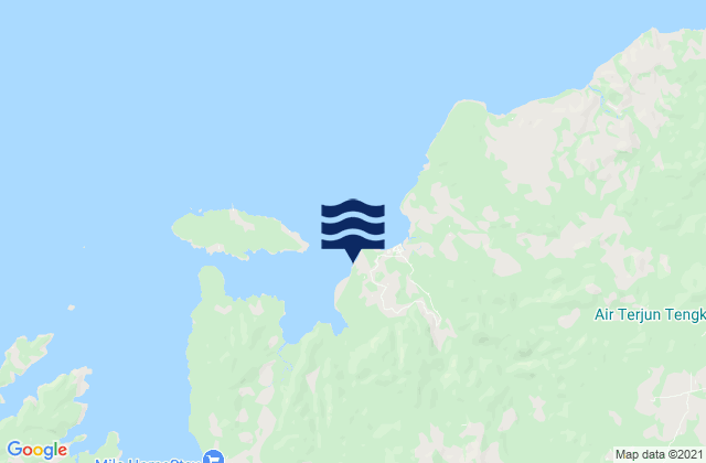 Mapa de mareas Toroloji, Indonesia