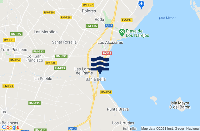 Mapa de mareas Torre-Pacheco, Spain