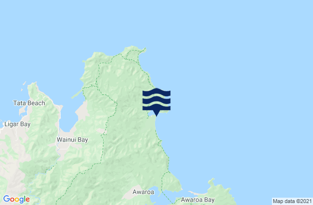 Mapa de mareas Totaranui Bay Abel Tasman, New Zealand