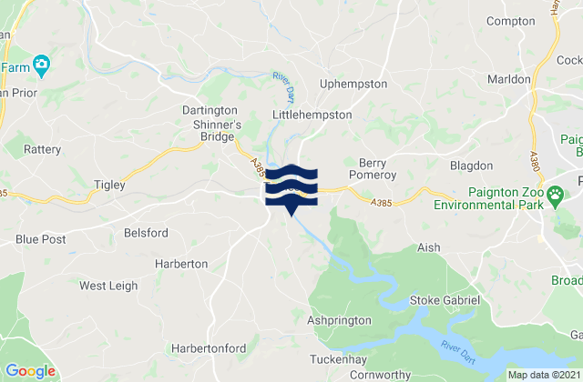 Mapa de mareas Totnes, United Kingdom
