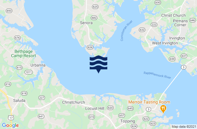 Mapa de mareas Towles Point, United States