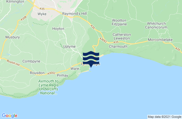 Mapa de mareas Town Beach, United Kingdom