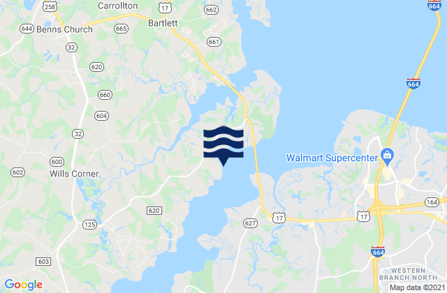 Mapa de mareas Town Point, United States