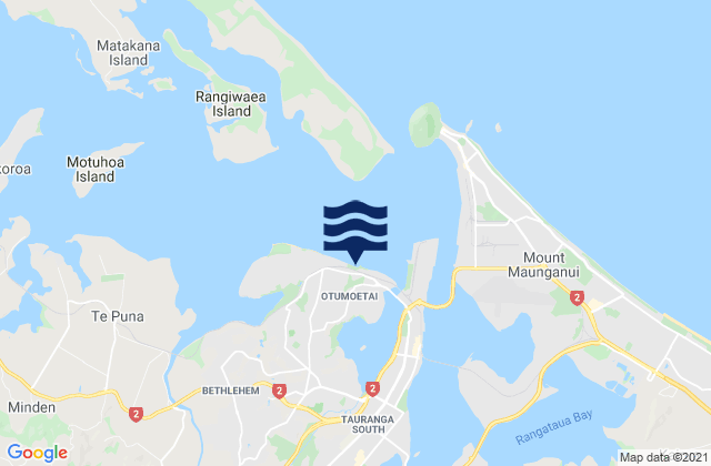 Mapa de mareas Town Wharf, New Zealand