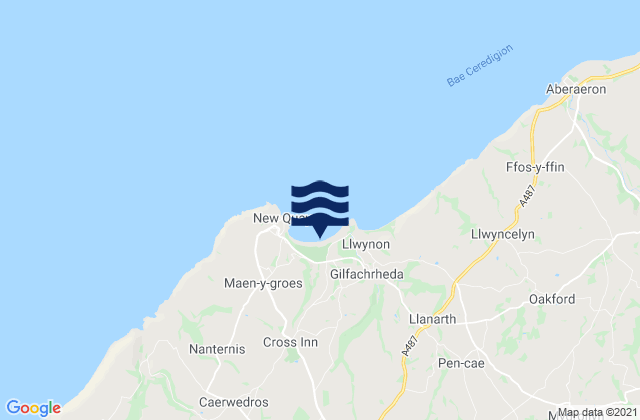 Mapa de mareas Traeth Gwyn Beach, United Kingdom