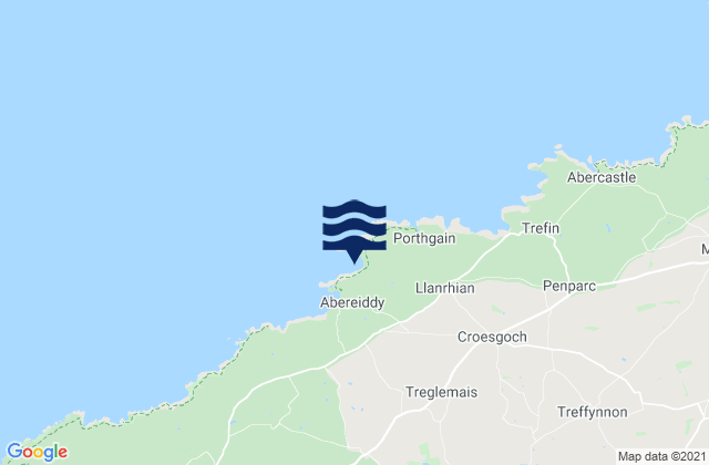Mapa de mareas Traeth Llyfn Beach, United Kingdom