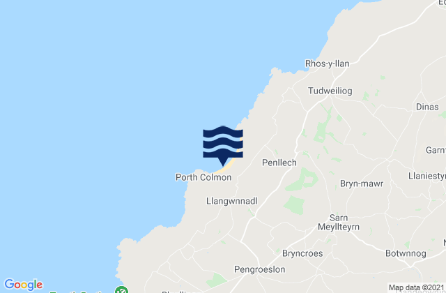 Mapa de mareas Traeth Penllech Beach, United Kingdom