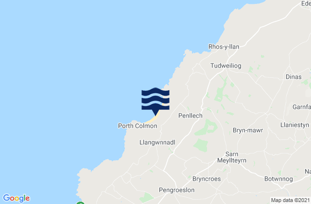 Mapa de mareas Traeth Penllech, United Kingdom
