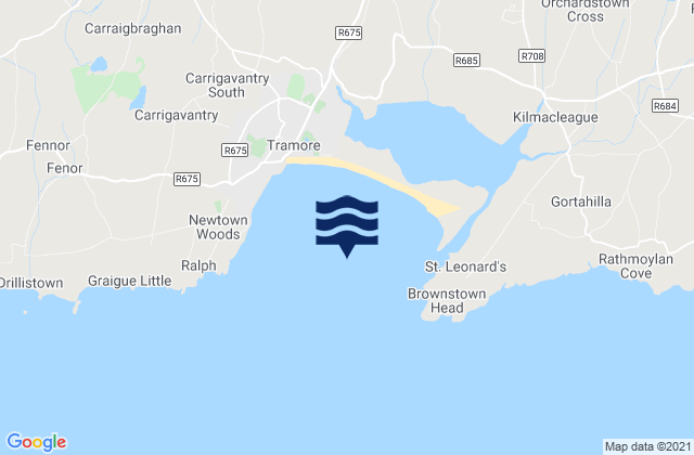 Mapa de mareas Tramore Bay, Ireland