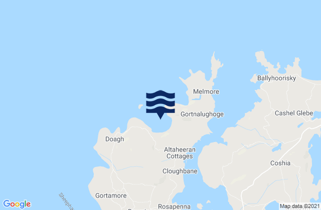 Mapa de mareas Tranarossan Bay, Ireland