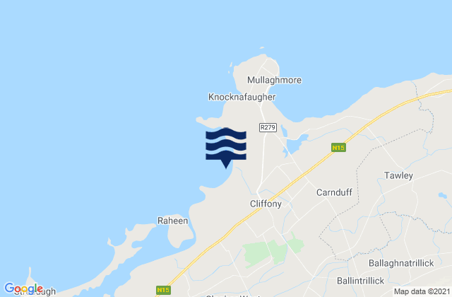 Mapa de mareas Trawalua Strand, Ireland