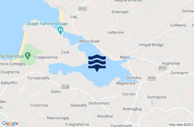 Mapa de mareas Trawbreaga Bay, Ireland