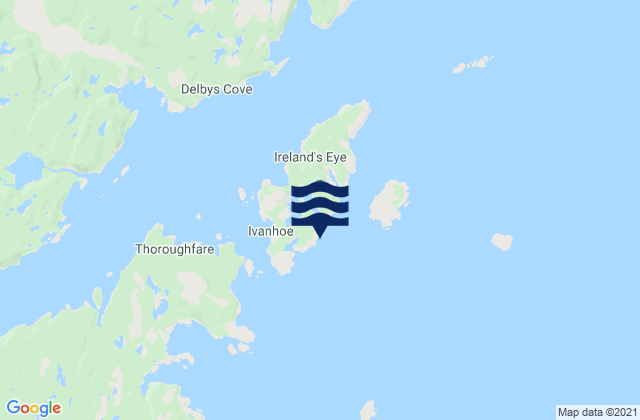 Mapa de mareas Traytown Harbour, Canada