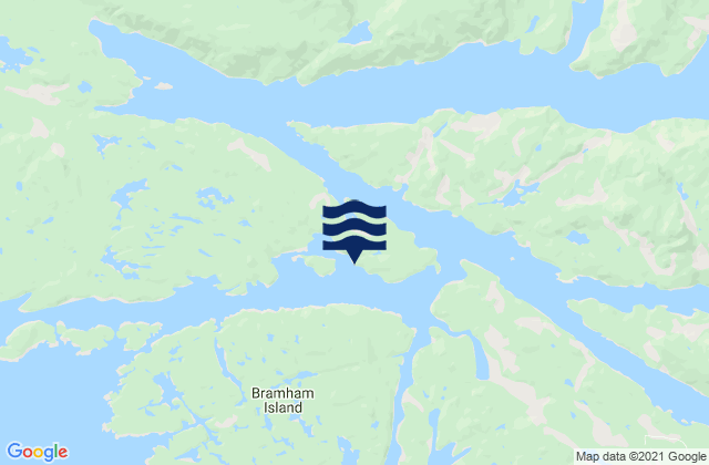 Mapa de mareas Treadwell Bay, Canada