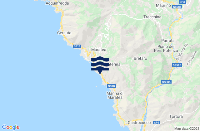 Mapa de mareas Trecchina, Italy