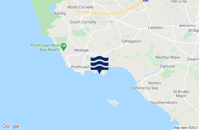 Mapa de mareas Trecco Bay Beach, United Kingdom