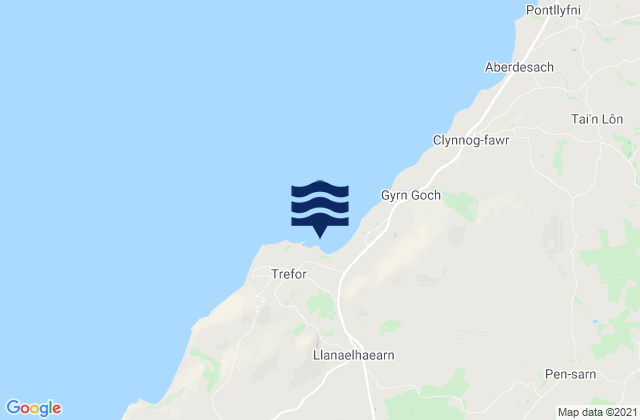 Mapa de mareas Trefor, United Kingdom