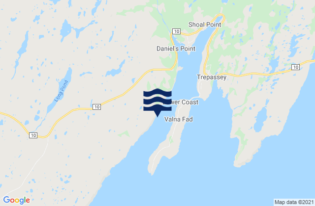 Mapa de mareas Trepassey Harbour, Canada