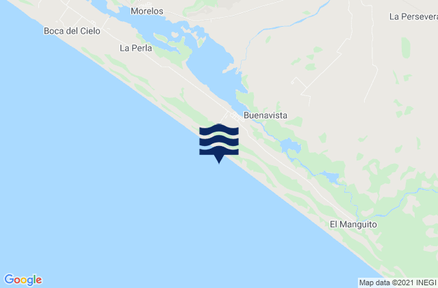 Mapa de mareas Tres Picos, Mexico