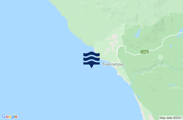 Mapa de mareas Trial Harbour, Australia