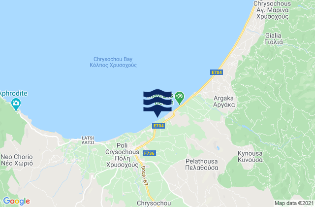 Mapa de mareas Trimithoúsa, Cyprus