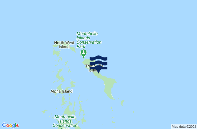Mapa de mareas Trimouille Island, Australia