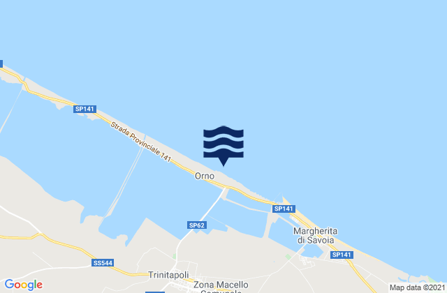 Mapa de mareas Trinitapoli, Italy