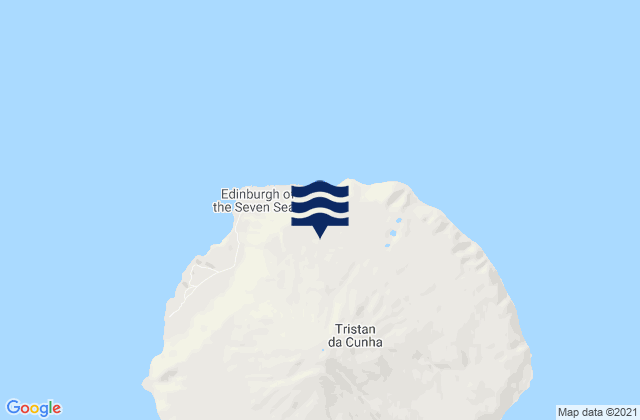 Mapa de mareas Tristan da Cunha, Saint Helena