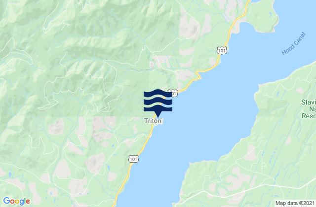Mapa de mareas Triton Cove, United States