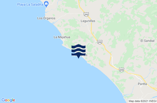 Mapa de mareas Trocones, Mexico
