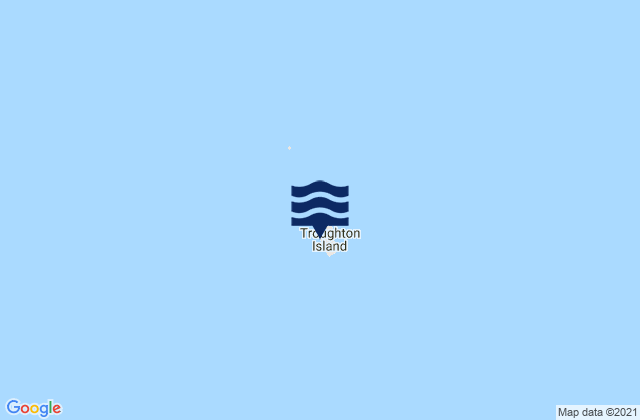 Mapa de mareas Troughton Island, Australia