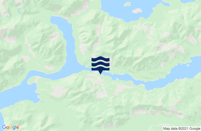 Mapa de mareas Trounce Inlet, Canada