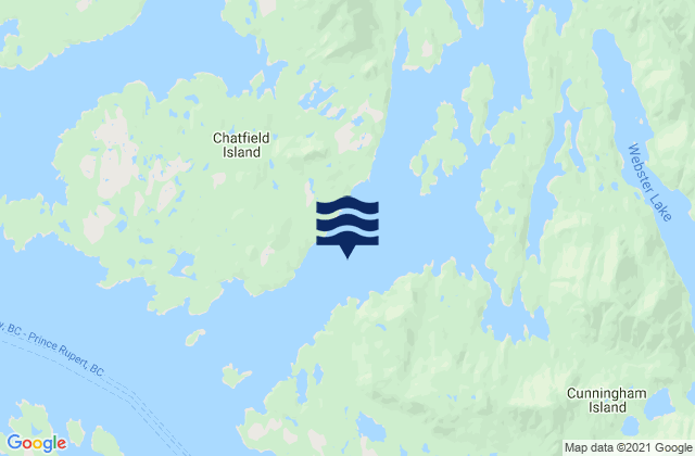 Mapa de mareas Troup Passage, Canada