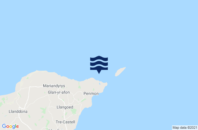 Mapa de mareas Trwyn Dinmor, United Kingdom
