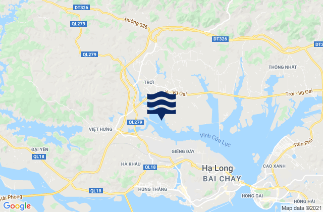 Mapa de mareas Trới, Vietnam