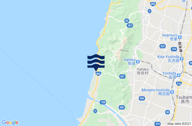 Mapa de mareas Tsubame, Japan
