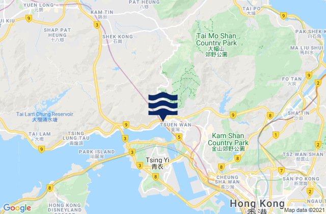 Mapa de mareas Tsuen Wan District, Hong Kong