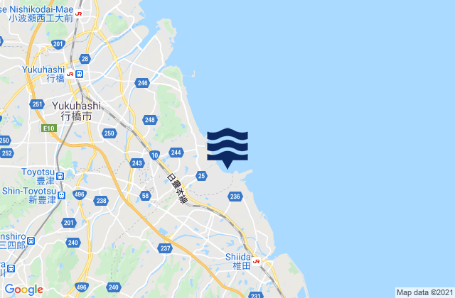 Mapa de mareas Tsuiki, Japan