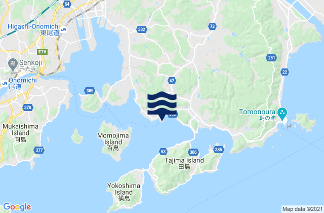 Mapa de mareas Tsuneishi, Japan
