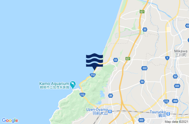Mapa de mareas Tsuruoka, Japan